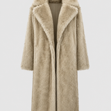 BÉNÉDICTE | MANTEAU EN FAUSSE FOURRURE LONG