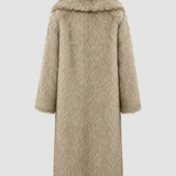 BÉNÉDICTE | MANTEAU EN FAUSSE FOURRURE LONG
