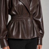 NADÈGE | VESTE EN SIMILICUIR