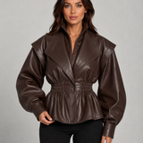 NADÈGE | VESTE EN SIMILICUIR