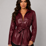 GABRIELLE | VESTE EN SIMILICUIR