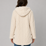 FLEUR | VESTE TEDDY À CAPUCHE