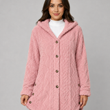 FLEUR | VESTE TEDDY À CAPUCHE
