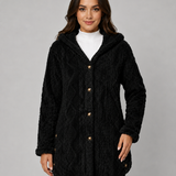 FLEUR | VESTE TEDDY À CAPUCHE