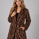 LÉONIE | MANTEAU EN FAUSSE FOURRURE LONG