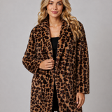 LÉONIE | MANTEAU EN FAUSSE FOURRURE LONG