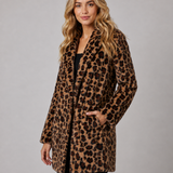 LÉONIE | MANTEAU EN FAUSSE FOURRURE LONG