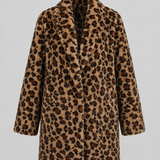LÉONIE | MANTEAU EN FAUSSE FOURRURE LONG