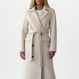 BRIGITTE | MANTEAU LONG CEINTURÉ