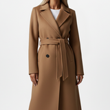 BRIGITTE | MANTEAU LONG CEINTURÉ