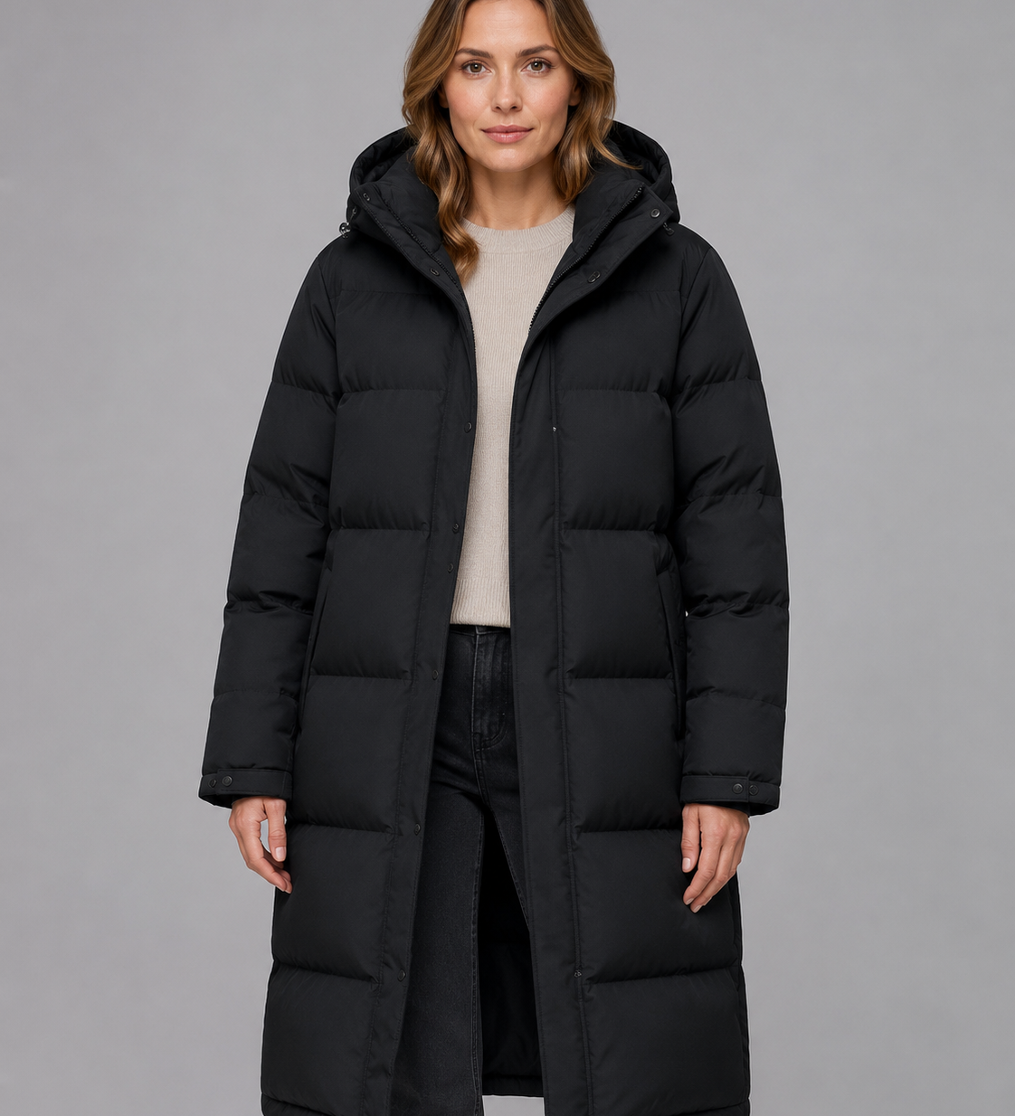 MARIE | PARKA LONGUE À CAPUCHE