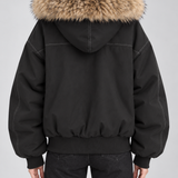 ODILE | VESTE EN FAUSSE FOURRURE À CAPUCHE OVERSIZE