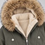 ODILE | VESTE EN FAUSSE FOURRURE À CAPUCHE OVERSIZE