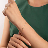 BRACELET INITIALE LATÉRALE PERSONNALISÉ