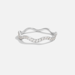 Zenya Crystal & Silver Wave - Ring